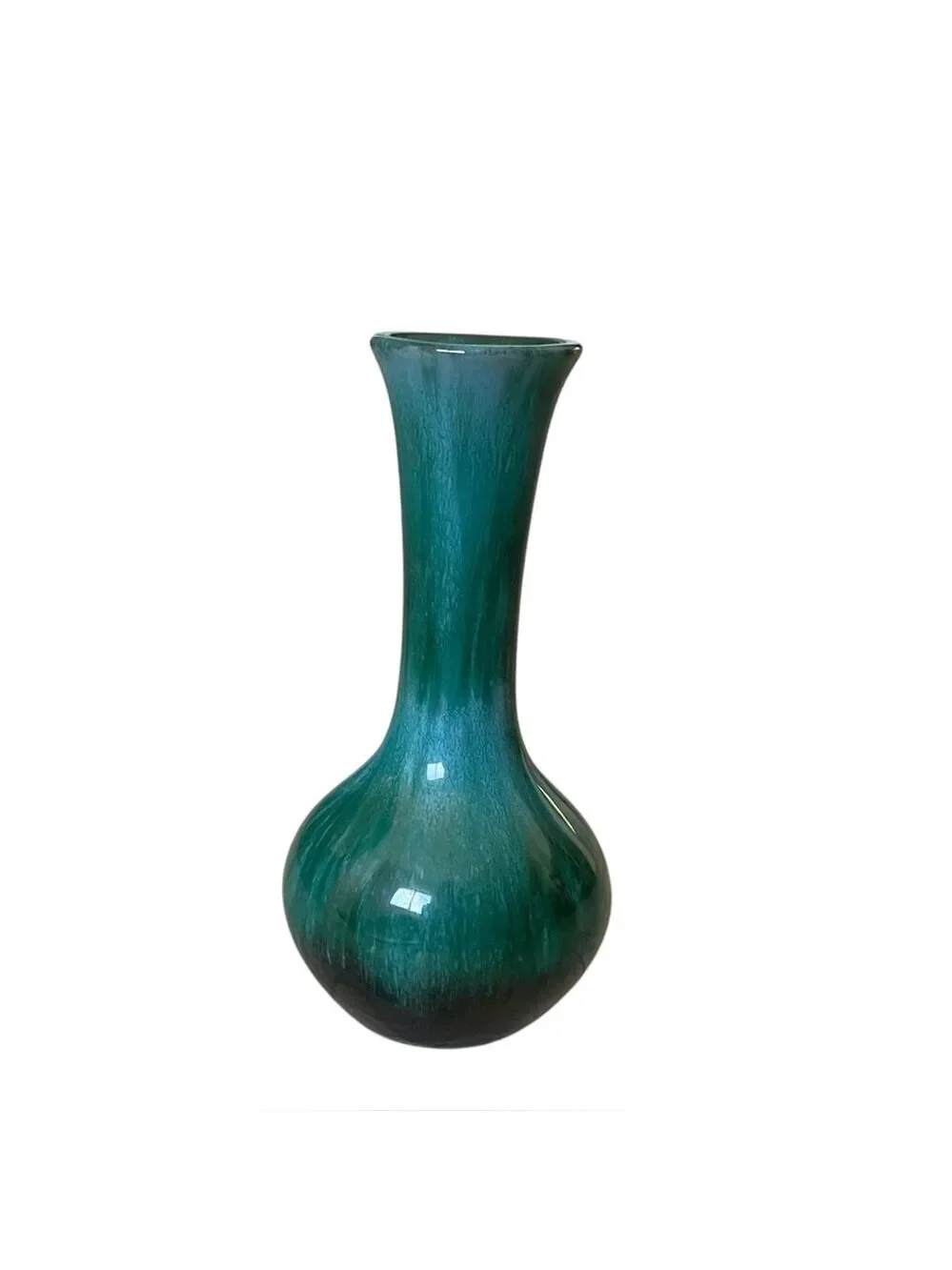 BLUE MOUNTAIN POTTERY Canada Vintage Hand Made Vase Teal
